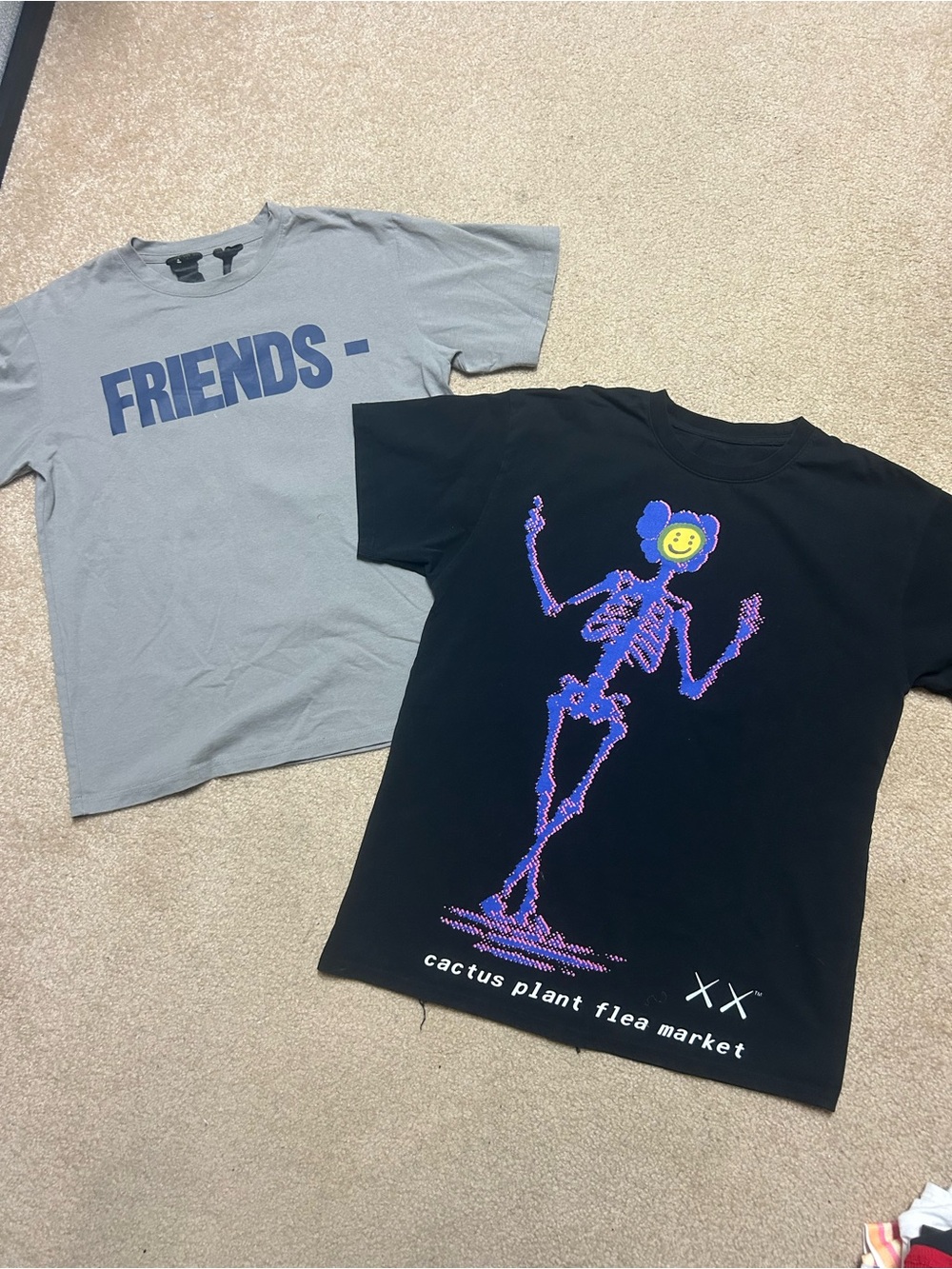 Cactus Plant Flea Market and VLone Shirt